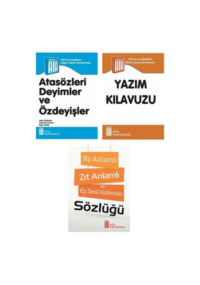 Ata Atasözleri, Deyimler Ve Özdeyişler-yazım Klavuzu-eş Anlamlı, Zıt Anlamlı Ve Eş Sesli Kelimeler Sözlüğü