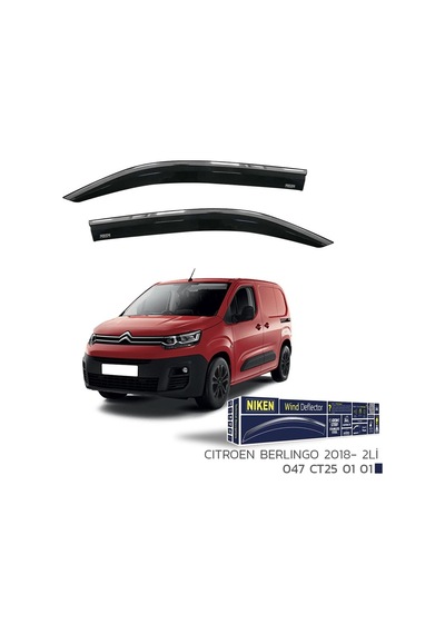 Niken Citroen Berlingo 2018- Kromlu Cam Rüzgarlığı 2 Li
