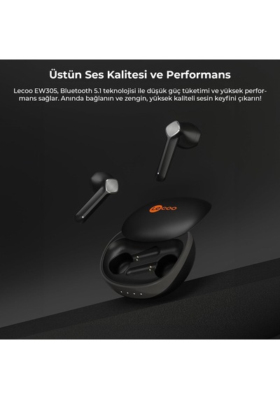 Ew305 Kablosuz Bluetooth 5.1 Mikrofonlu Tws Kulaklık - Enc Çevresel Gürültü Engelleme, Ipx5 Su Geçirmez, 30 Saat O