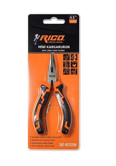 Rico Mini Pense Seti Kargaburun Yankeski Kerpeten 4 Parça 115mm