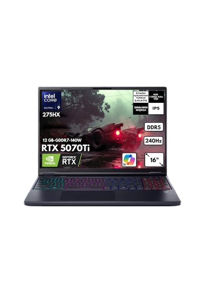 Acer Predator Helios NEO 16 AI NH.QX4EY.003QB39 Ultra 9 275HX 48 GB 4 TB SSD RTX5070Ti 16" W10H Dizüstü Bilgisayar