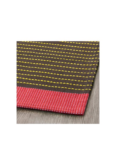 Ikea Bartrad Halı 60 X 90 Cm Kahverengi - Kırmızı - Mavi Çok Renkli