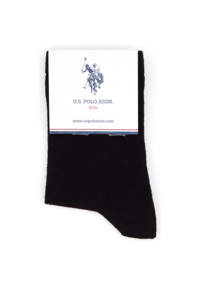U.s. Polo Assn. Erkek Çocuk Siyah Çorap Soket 50318051-vr046 Sıyah