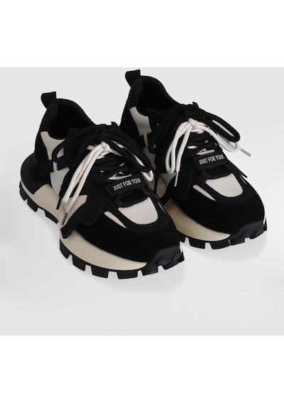 Lufian Yoko Kadın Sneaker Ayakkabı-siyah Siyah