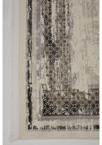 Çam Halı Lizbon 4512 Gri Enti Halı Modern Eskitme Desenli Makine Halısı