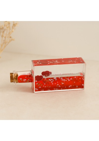Yüzen Dekoratif Mika Şişe Akvaryum Süsü 4.2x6.4x17 Cm