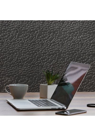 Tink 3d Kendinden Yapışkanlı Akustik Keçe Panel Leopar Desenli 52x98 Cm 10 Adet 5 M² Koyu Gri