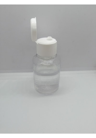 100ml Plastik Dezenfektan Şişesi, 50 Adet, Açmalı Kapakli Boş Şişe Şeffaf