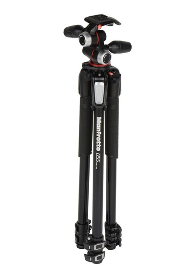 Manfrotto Kiti Alüminyum 3 Yollu Başlı 3 Bölümlü Tripod, Profesyo