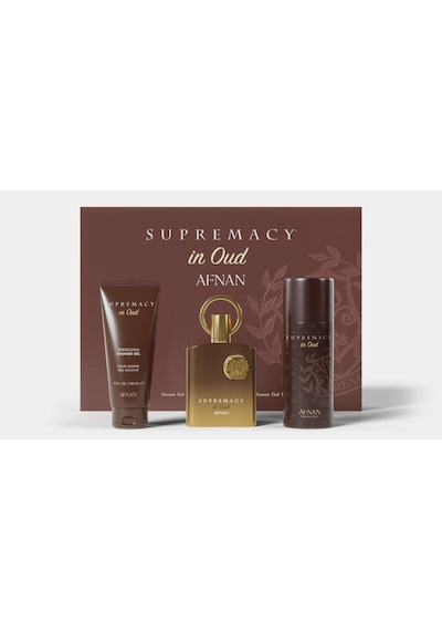 Afnan Supremacy In Oud Erkek Parfüm EDP 100 ML + Duş Jeli 150 ML + Sprey Deodorant 150 ML