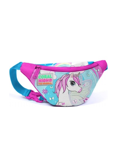 Coral High Pembe Unicorn Bel Çantası - Kız Çocuk