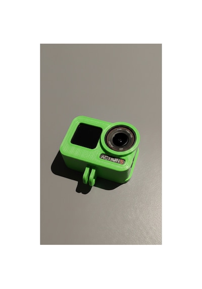 Djı Osmo Action 5 4 3 Uyumlu Yumuşak Çerçeve Kılıf - Tüm Gopro Aksesuarlarıyla Uyumlu Yeşil