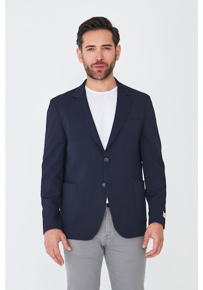 Lacivert Slim Fit Blazer Erkek Ceket Laci