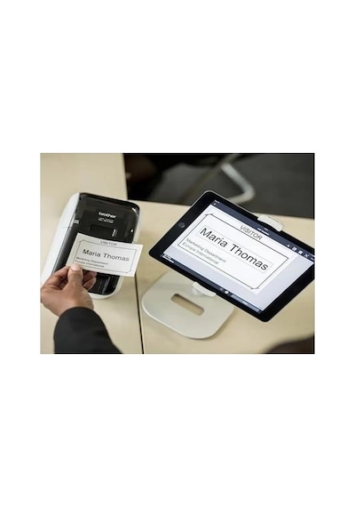 Brother P-touch Ql-810wc 62mm E Kadar Baskı Dk Serisi Usb Wi-fi Etiket Yazıcı + Dk-22205 62mm Termal Etiket, 30 Metre