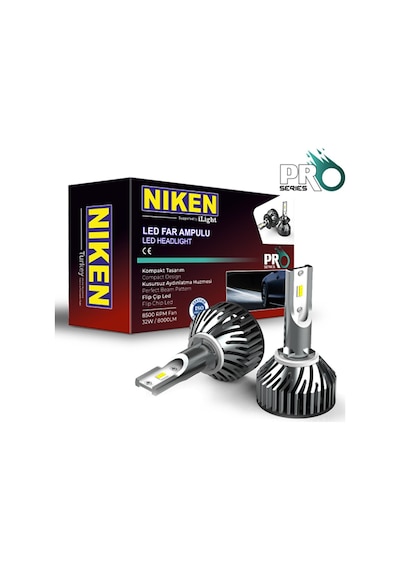 Niken Pro Serisi Led Xenon H1/h3/h4/h7/h8/h9/h11/h27/9005/9006 - H4