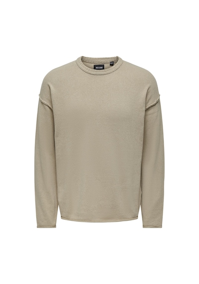 Only & Sons Onskasey Lıfe Ds 5 Crew Knıt Erkek Gri Kazak - 22026495