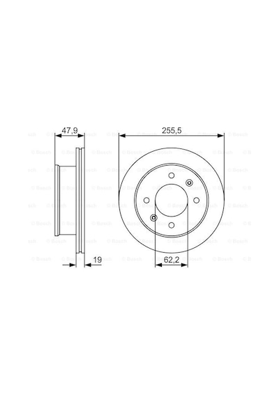 Hyundai Getz 1.4 2005-2012 Bosch Ön Disk 2 Adet N11.1838