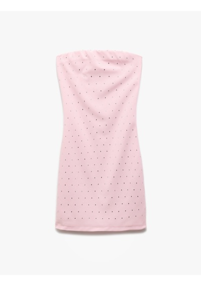 Koton Straplez Bodycon Taş Detaylı Mini Elbise Pembe 5sak80074fk Gül Koton Straplez Bodycon Taş Detaylı Mini Elbise Pembe 5sak80074fk Gül
