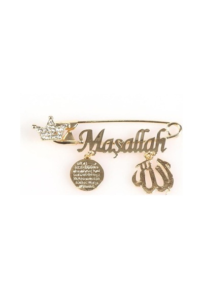 Sahiaksesuar Maşallah Yazılı Bebek Yaka Iğnesi 07
