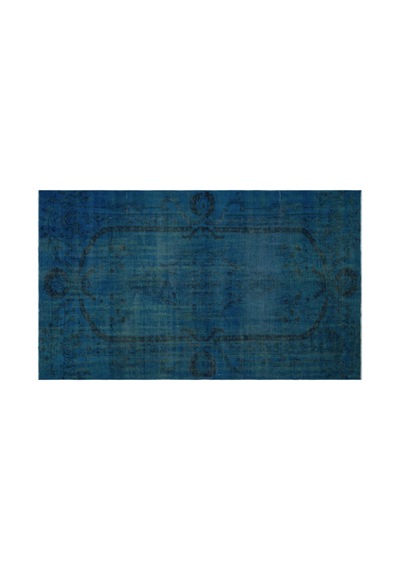El Dokuması Vintage Yün-pamuk Turkuaz Halı 29036 173 X 293 Cm