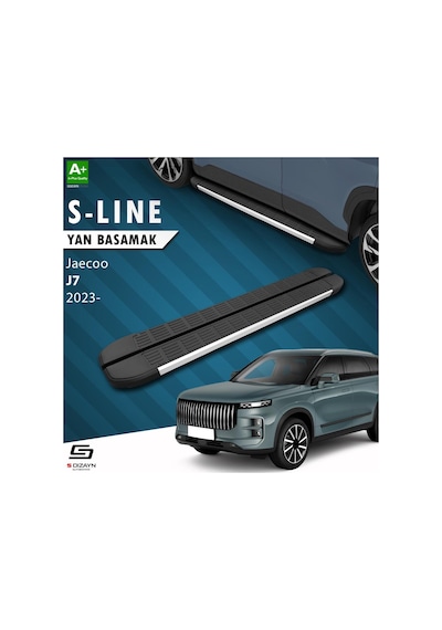 S-dizayn Jaecoo J7 S-line Aluminyum Yan Basamak 183 Cm 2023 Üzeri