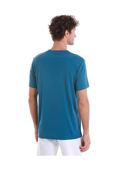 Hatemoğlu İndigo Regular Fit Düz Bisiklet Yaka Triko Tişört 35102024c006 85 İndigo