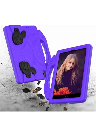 Apple Uyumlu 9.7 İnç 5 6 Nesil iPad Standlı Eğlenceli Yumuşak Like Tablet Kılıfı Arka Kapak