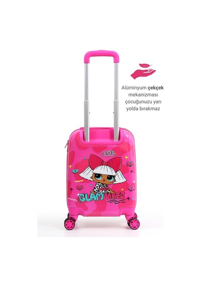 Louisiana Polo Lisanslı Lol Policarbon Çocuk Valizi Pembe 2990