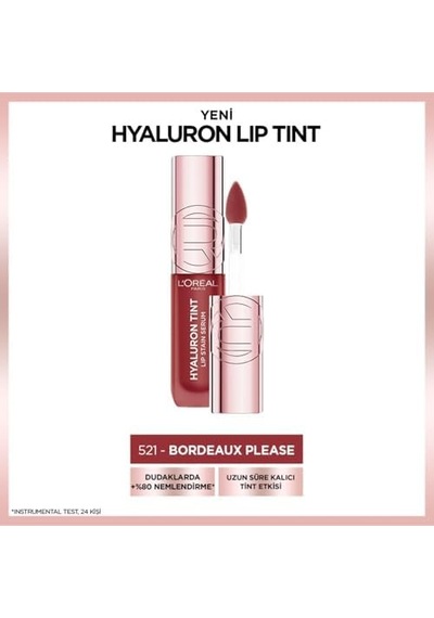 Cosmetics Hyaluron Lip Tint - 521 Bordeaux Please 0