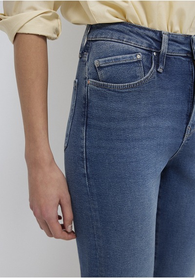 Mavi - Star Gold Shape Puslu Koyu Mavi Jean Pantolon 101077-90534 Koyu Mavi