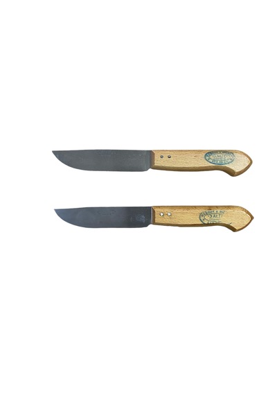 Mobilreyon Mutfak Bıçağı 2'li Set,ahşap Saplı Bıçak 2 Adet 24 Cm