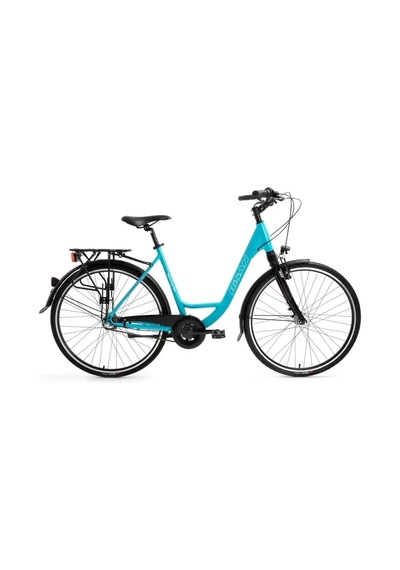 Bisan Ramona Kadın Şehir Bisikleti 53cm V 28 Jant 3 Vites Turkuaz Pembe Çok Renkli