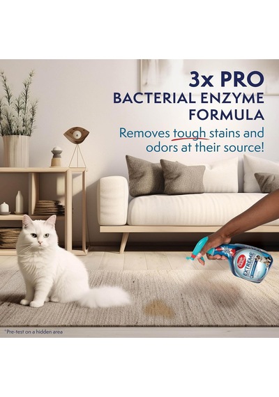 Köpekler İçin Extreme 3 Kat Etkili Leke Ve Koku Giderici Ev Ve Araç Halı Döşeme Kumaş İçin Ağır Leke Ve Koku Kontrolü 945 Ml