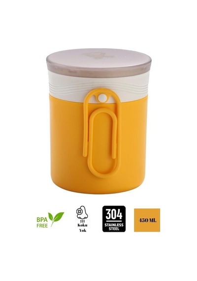 Vagon Çelik Lunch Box 450 Ml Sarı Sarı