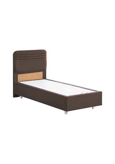Mila İkili Set, Mila Tek Kişilik Baza Başlık Seti - Koyu Kahve 120 x 200