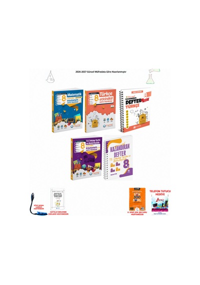 Çanta 8. Sınıf Lgs Tüm Dersler 162 5 Kitap Seti