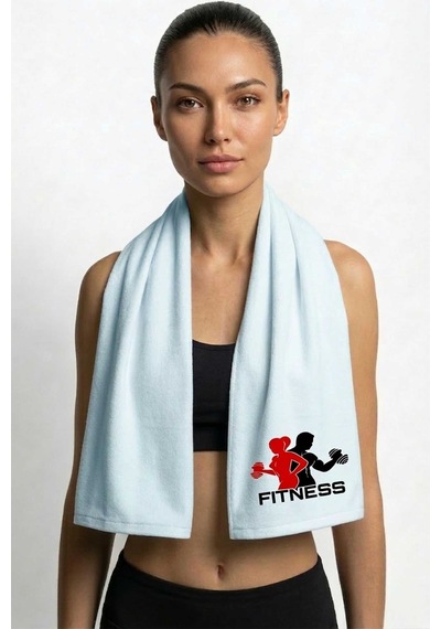 Sports Dijital Baskılı 50x100 Cm Spor Havlusu Sport6 Turkuaz