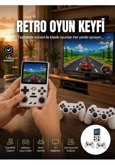 Taşınabilir El Konsolu Kablosuz Gamepadli Yeni Nesil 76445439