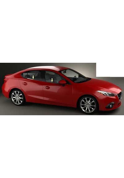 Ebal Otomotiv Mazda 3 Krom Cam Çıtası 4 prç. 2009 Üzeri P. Çelik (SEDAN)
