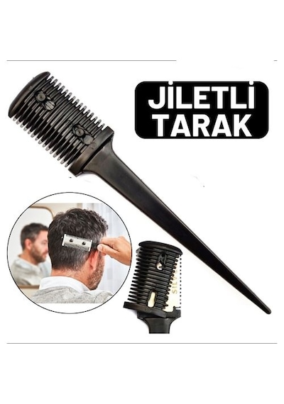 Zenvac Jiletli Kırık Saç Sakal Düzletme İnceltme Tarağı Zenvac29