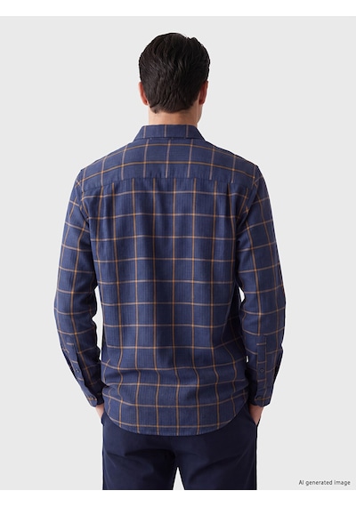 Lcwaıkıkı Classic Sarı Regular Fit Ekose Erkek Gömlek