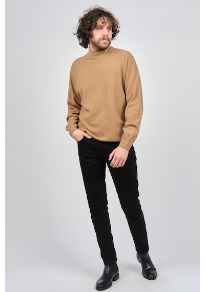 Ida Erkek Lambswool Yarım Balıkçı Kazak 0593161 Camel Camel