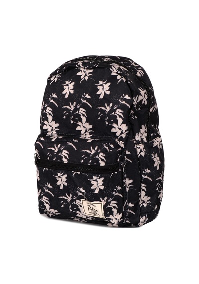 İcone Bag Icone Siyah Çiçek Baskılı Sırt Çantası Siyah