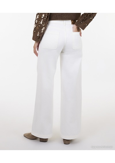 Yargıcı Geniş Düşük Bel Pantolon 26kkpn3066x 006 Ekru