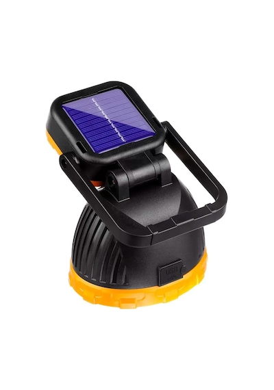 Powermaster Pm-8033a Solar Şarjlı 6 Modlu El Feneri Ve Işıldak Acil Durum Lambası Beyaz Sarı Kırmızı