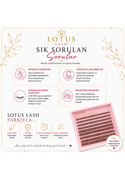 Exclusive Kahverengi Takma Kirpik Seti 240 Adet 8-16 Mm Mix Boy - Profesyonel Kirpik Cımbızı & Sihirli Eyeliner Yapıştırıcı Dahil