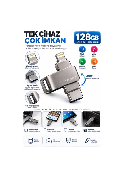 128 Gb Flash Bellek