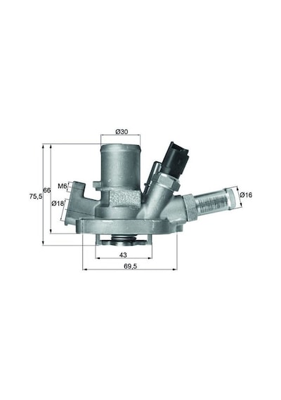 Termostat - Fiat Egea, 500, Punto, Tipo, Bravo, Giulietta, Mito - Mahle-tı15180
