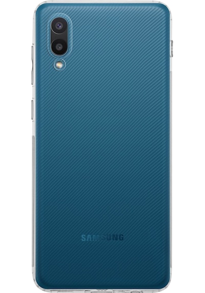 Samsung Galaxy Uyumlu A02 Kılıf Kamera Korumalı Tıpalı Şeffaf Silikon Kapak