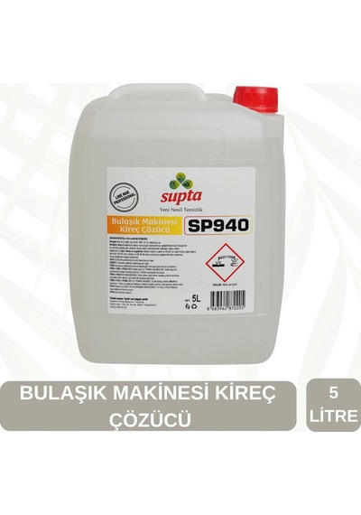 Supta Endüstriyel Bulaşık Makinesi Kireç Çözücü 5 L